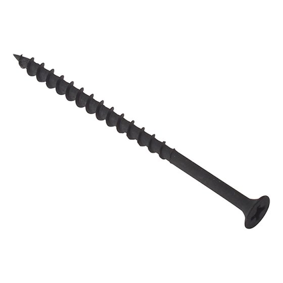 Drywall Screw Phillips Bugle Head SCT Black Phosp 3.5 x 25mm Bulk 1000 by Forgefix - DWS25BP