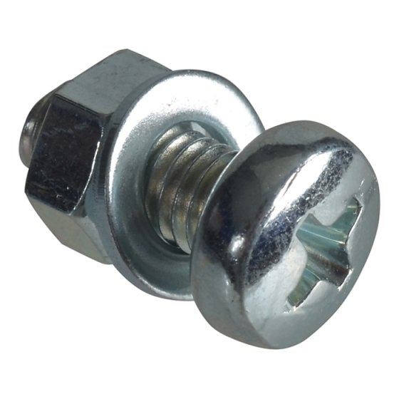 Machine Screw Pozi Pan Head ZP M5 x 12mm Forge Pack 14 by Forgefix - FPMSPH512