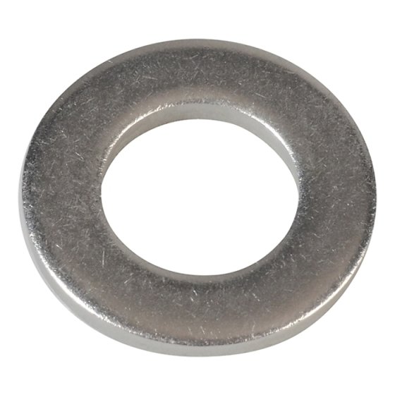 Flat Washers DIN125 A2 Stainless Steel M12 Forge Pack 10 by Forgefix - FPWASH12SS