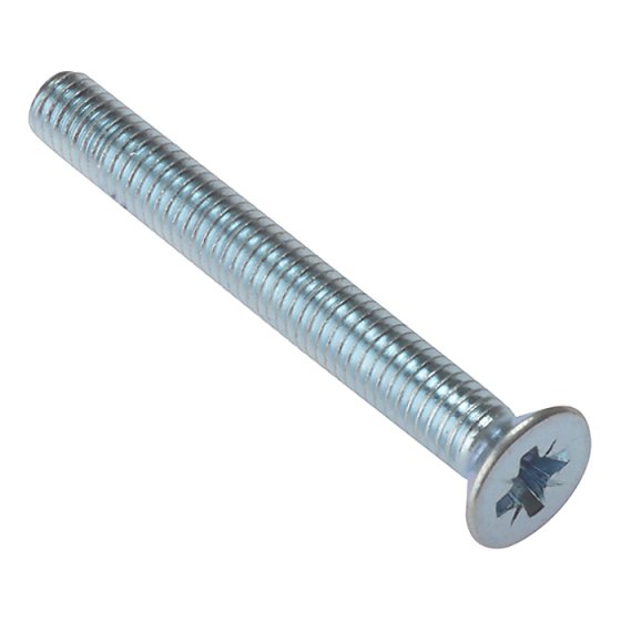 Machine Screw Pozi CSK ZP M5 x 40mm Bag 25 by Forgefix - 25MSCSK540