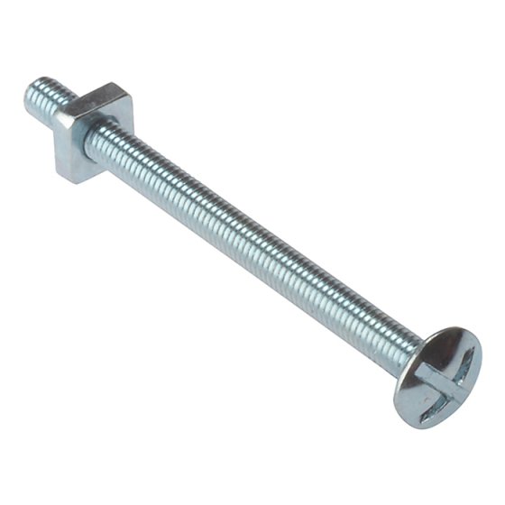 Roofing Bolt ZP M6 x 100mm Bag 25 by Forgefix - 25RBN6100