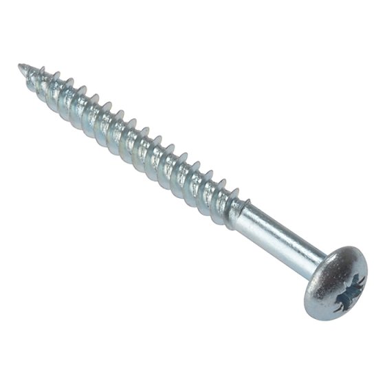 General Purpose Pozi Screw Round Head TT ZP 2in x 10 Box 200 by Forgefix - RH210ZP