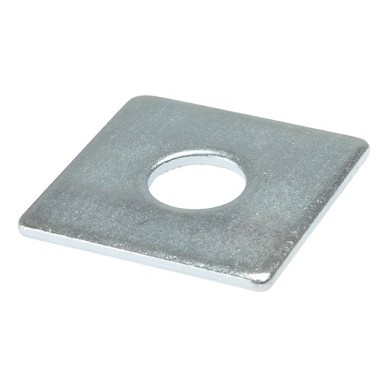 Square Plate Washer ZP 50 x 50 x 10mm Bag 10 by Forgefix - 10SQPL5010