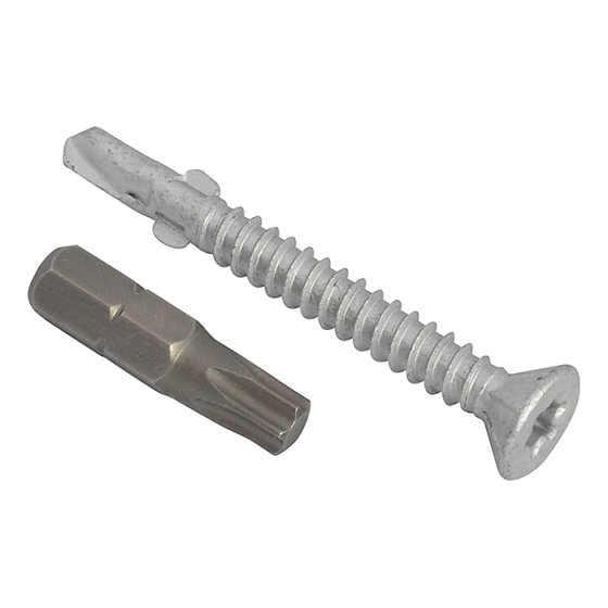 TechFast Roofing Screw Timber - Steel Light Section 4.8 x 38mm Pack 100 by Forgefix - TFCL4838