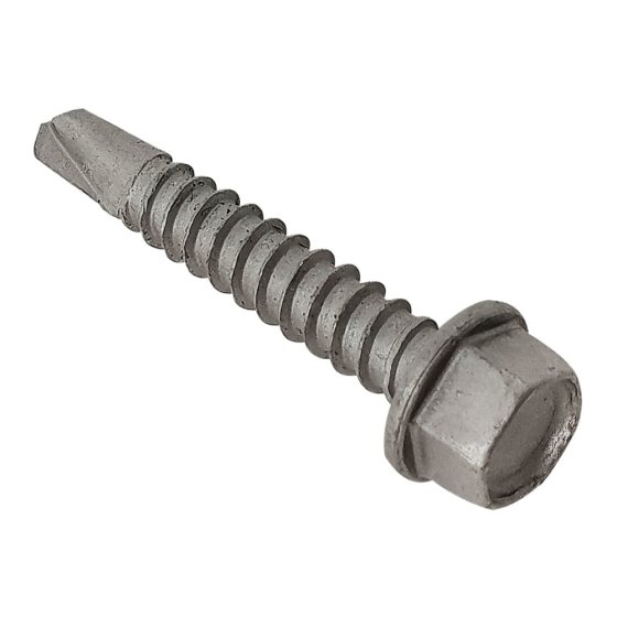 TechFast Roofing Sheet to Steel Hex Screw No.3 Tip 5.5 x 32mm Box 100