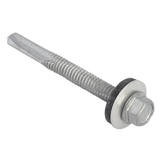 TechFast Hex Head Roofing Screw Self-Drill Heavy Section 5.5 x 51mm Pack 100 by Forgefix - TFHH5551