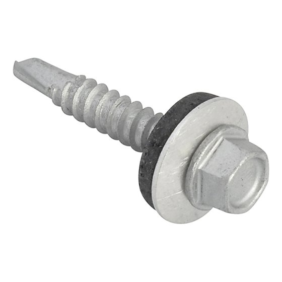 Hex Head Roofing Screw 5.5 x 32mm for Light Section - Pack 100 by Forgefix TFHL5532