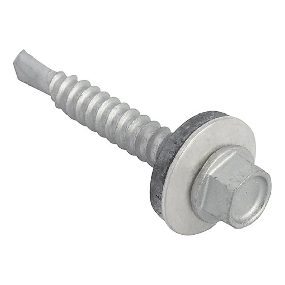 TechFast Hex Head Roofing Screw Self-Drill Light Section 5.5 x 38mm Pack 100 by Forgefix - TFHL5538