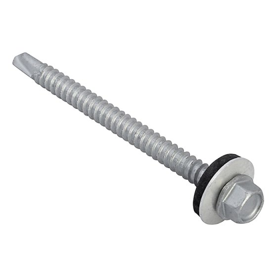 Hex Head Roofing Screw Self-Drill 5.5x70mm for Light Section - 50 Pack TFHL5570