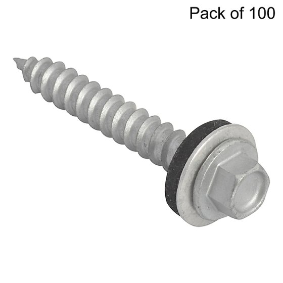 Hex Slash Metric Timberscrew, Size: 6.3 x 45mm - Pack of 100