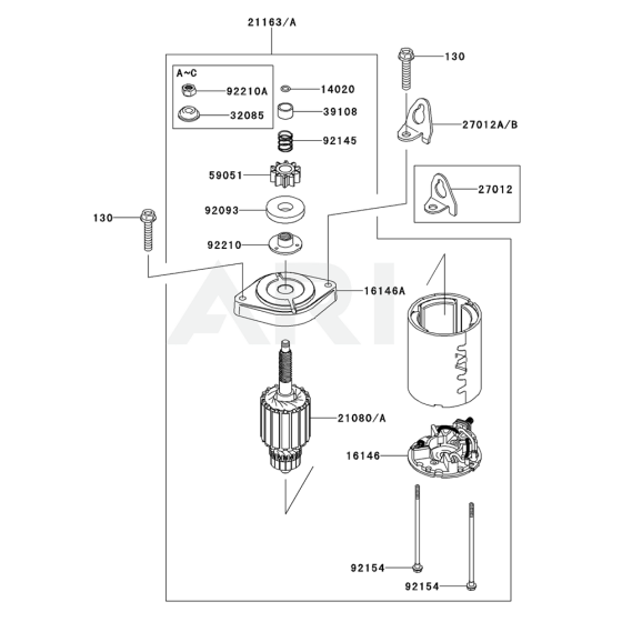 Starter for Kawasaki FR691V