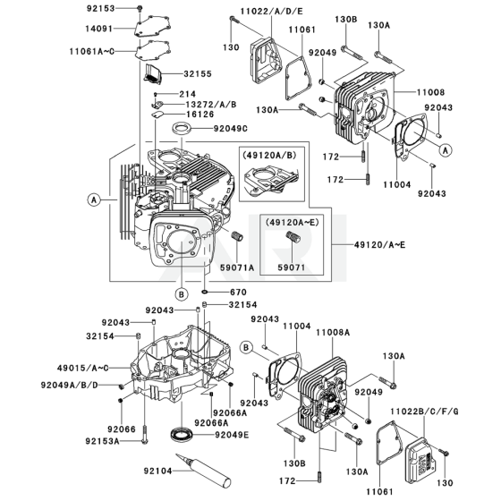 Cylinder / Crankcase for FR691V