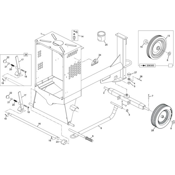 Frame Assembly for Altrad Belle Mixer
