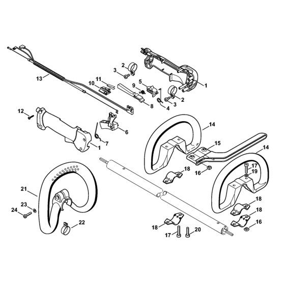 Stihl FS100 FS110 Handle