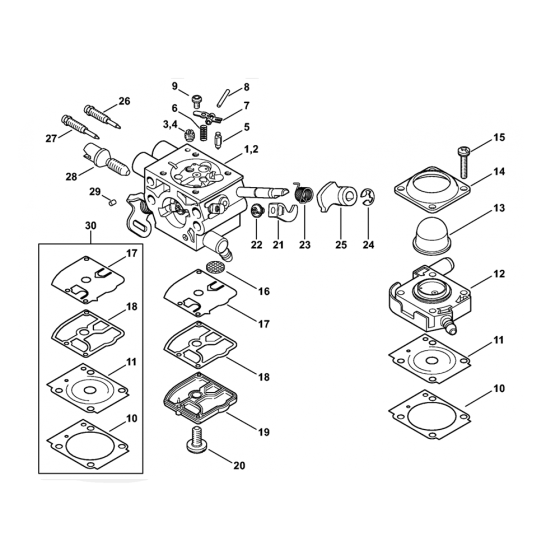 Stihl FS240 FS260 Carburetor
