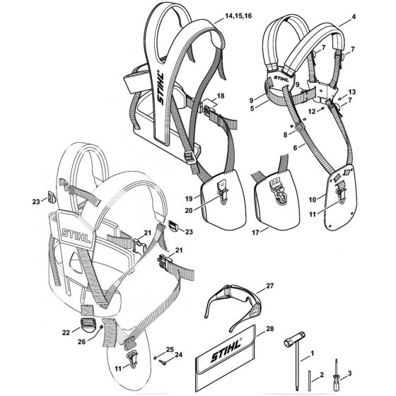 Tools & Harness for Stihl FS311
