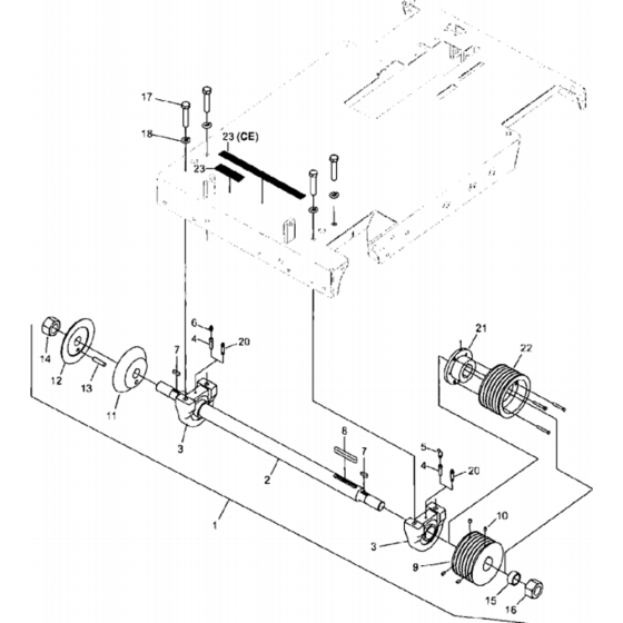 Blade Shaft Assembly for FS3500 E