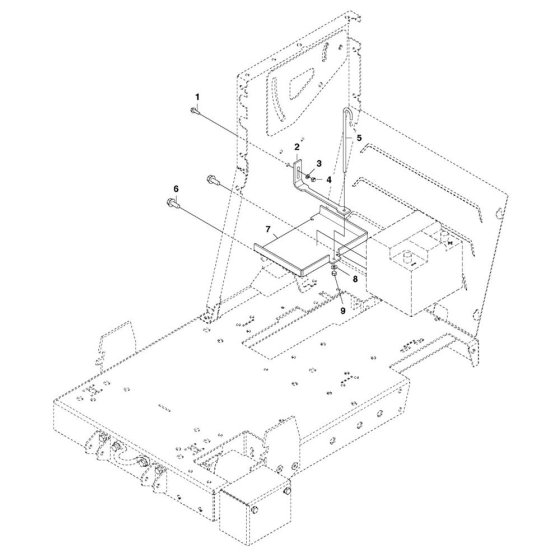 Battery Assembly for Husqvarna FS3500 G II Floor Saw