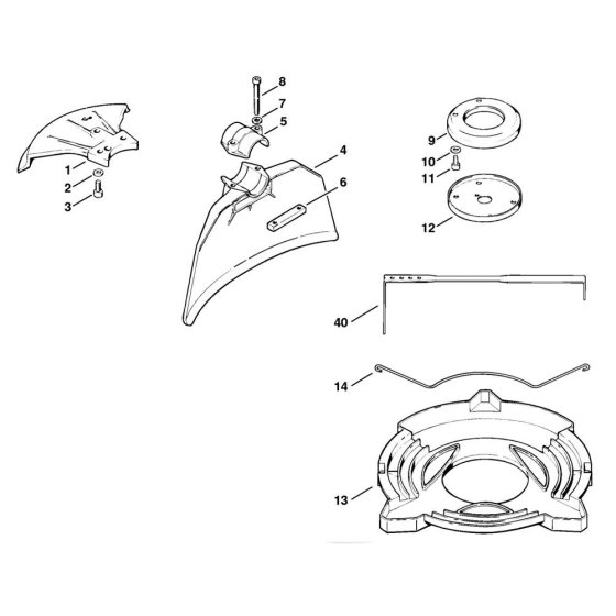 Deflector Assembly for Stihl FS353
