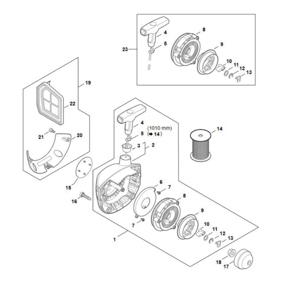 Rewind Starter for Stihl FS 361C