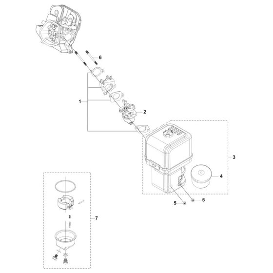 Carburettor & Air Filter for FS400 LVS