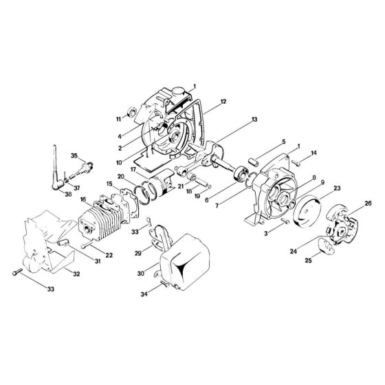 Crankcase & Cylinder Assembly