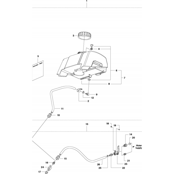 Water System Assembly for FS410 D