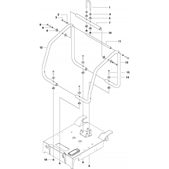 Engine Cage Assembly for FS410 D