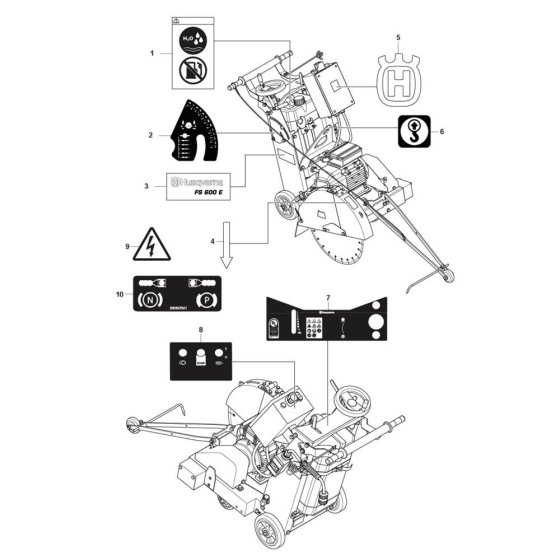 Husqvarna FS600 E Decals