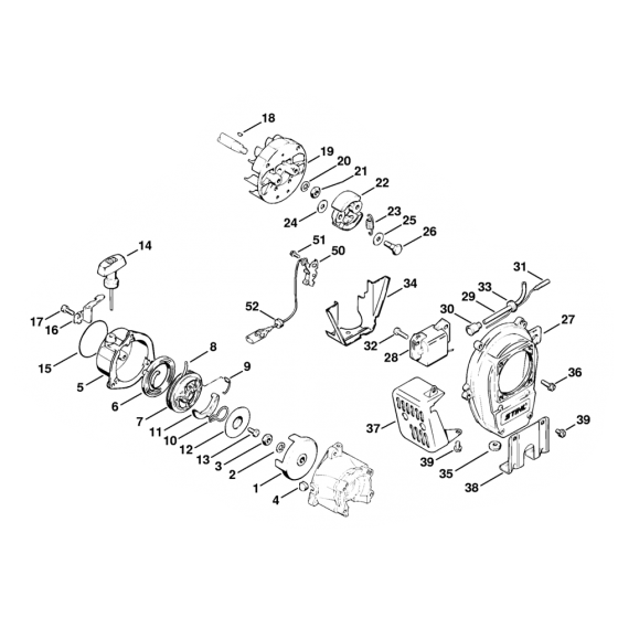 FS61 Rewind Starter Assembly