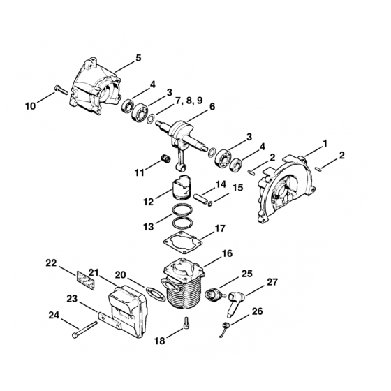 FS65 Crankcase Cylinder