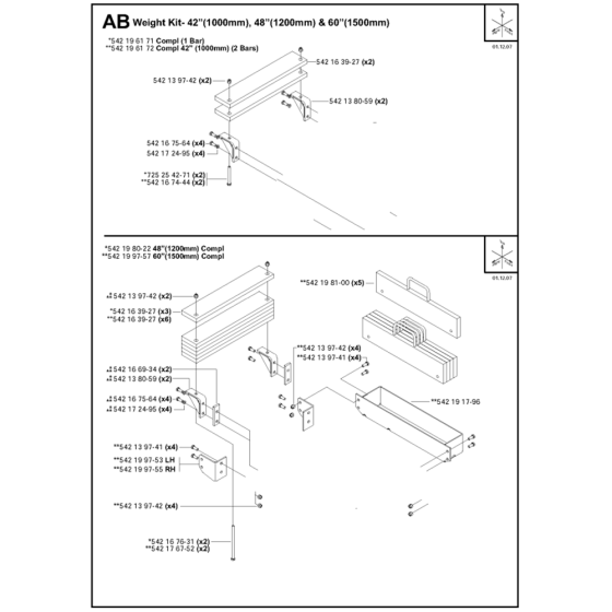 Weight Kit for Husqvarna FS6600