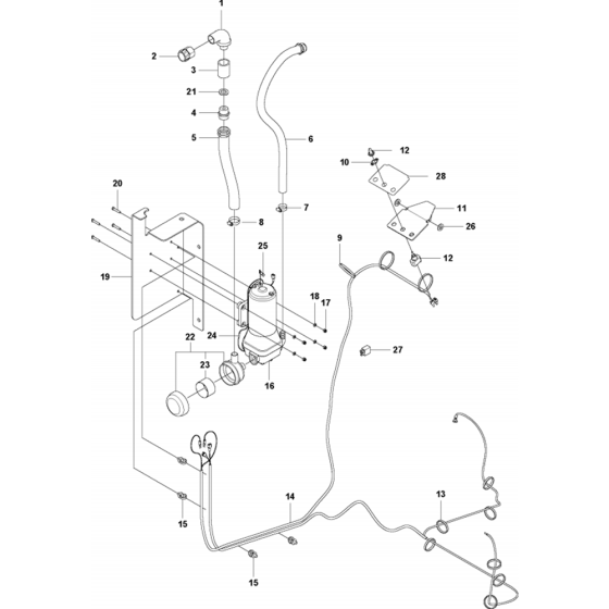 Water Pump Assembly for FS7000 DMT