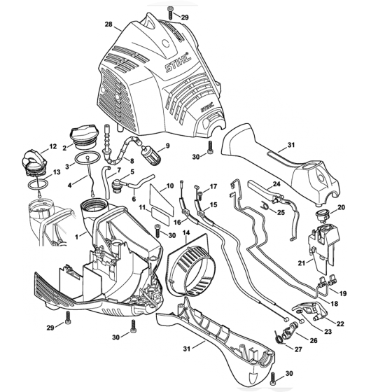 FS70 Engine Housing Assembly
