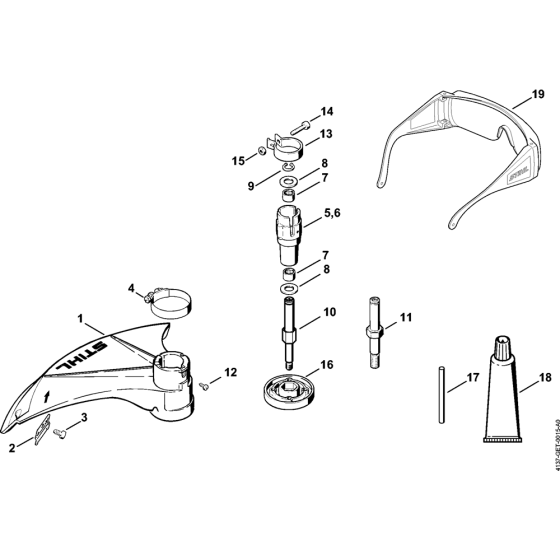 Deflector & Bearing Housing