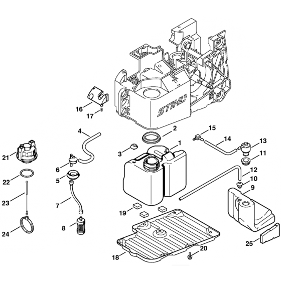 Fuel Tank & Vent Assembly