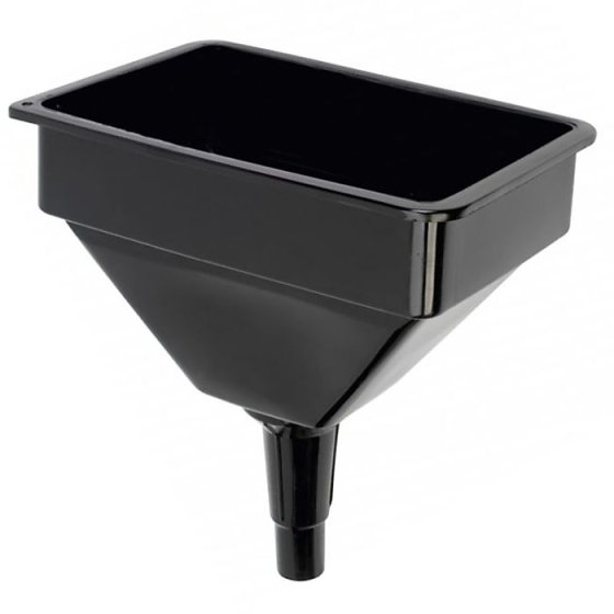 Garage Funnel with Filter 10"x6.5" Rectangular for Automotive Use - J8055/12
