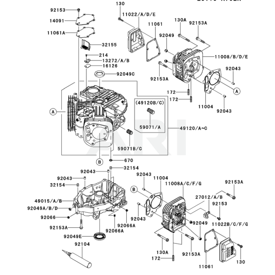 Cylinder / Crankcase for FX481V