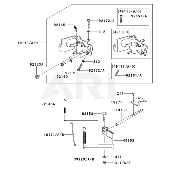 Kawasaki FX541V Control Equipment