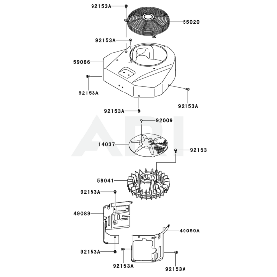 Kawasaki FX541V Cooling Equipment