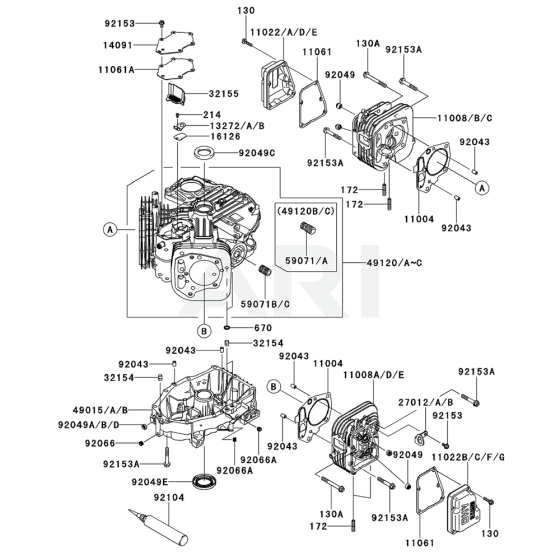 Cylinder / Crankcase for FX541V