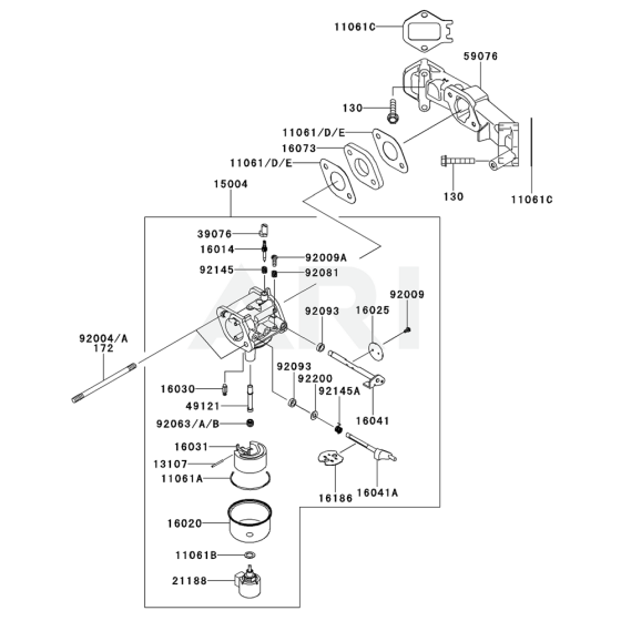 Carburettor for Kawasaki FX600V