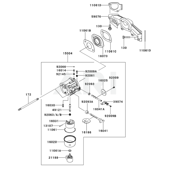 Carburettor for Kawasaki FX691V