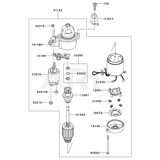 Starter for Kawasaki FX751V