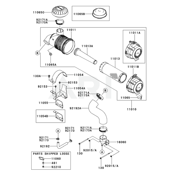 Air Filter & Muffler for FX751V