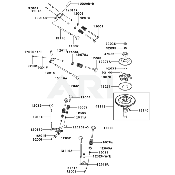 Valve/Camshaft for FX921V