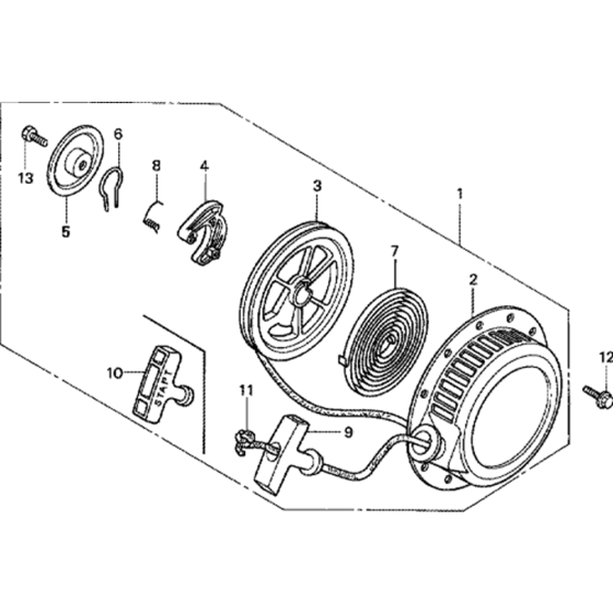 Recoil Starter for Honda G100K1