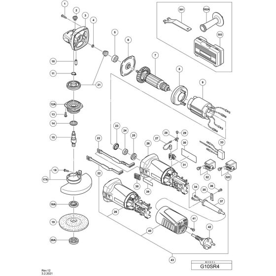 Hikoki G10SR4 Main Assembly