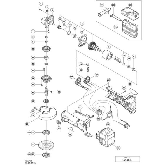 Main Assembly for Hikoki G14DL