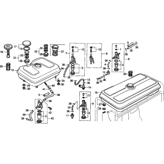 Fuel Tank Assembly Honda G150